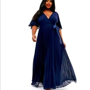 ASOS Navy Kimono Sleeve Maxi